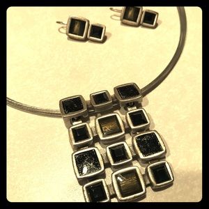 Earrings Necklace & Bracelet Set